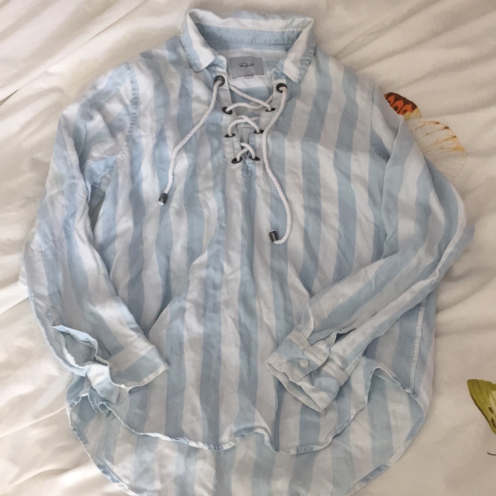 💎EUC💎Rails Striped Shirt
